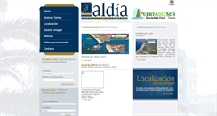Desktop Screenshot of aldiainmobiliaria.es